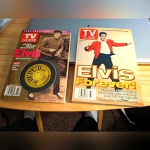 ORIGINAL ELVIS PRESLEY TV GUIDES (price reduced! 😃